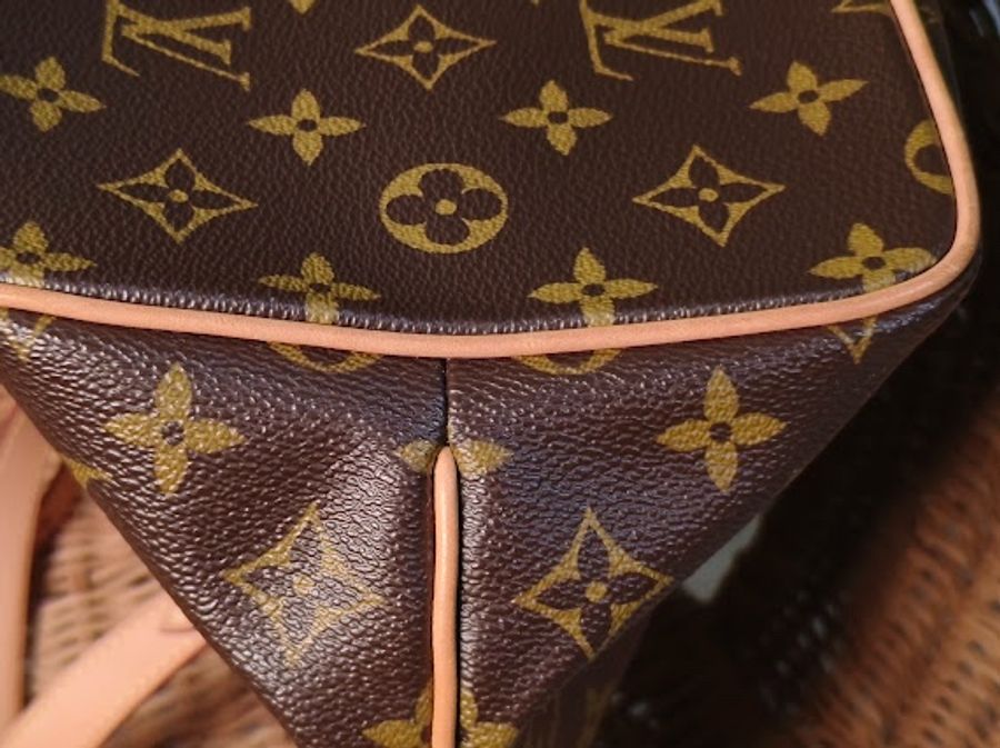 LV M40145 花紋手提抓皺斜背包-5