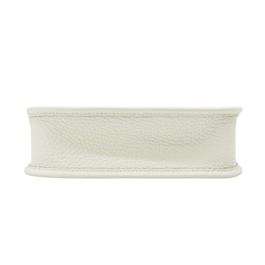 Hermes 展示品 Mini Evelyne TC牛皮金釦斜背包 -16cm(白)-3