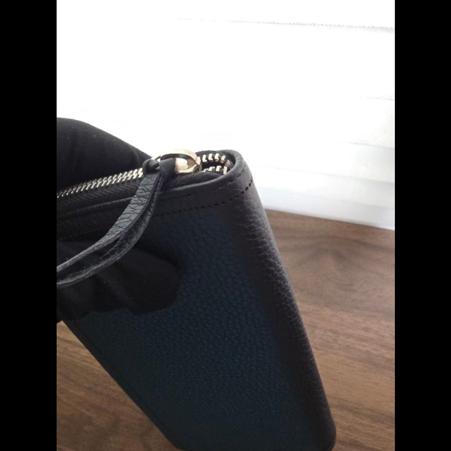 Balenciaga 黑色牛皮壓紋 Shadow 長夾 閒置全新未使用-10