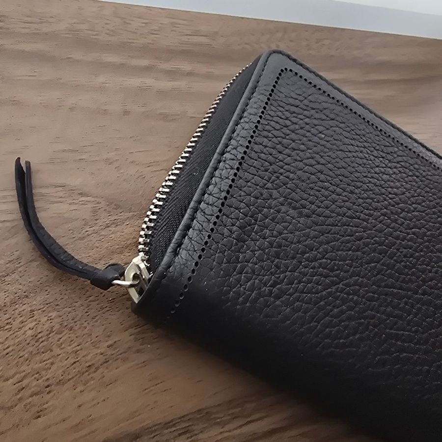 Balenciaga 黑色牛皮壓紋 Shadow 長夾 閒置全新未使用-15