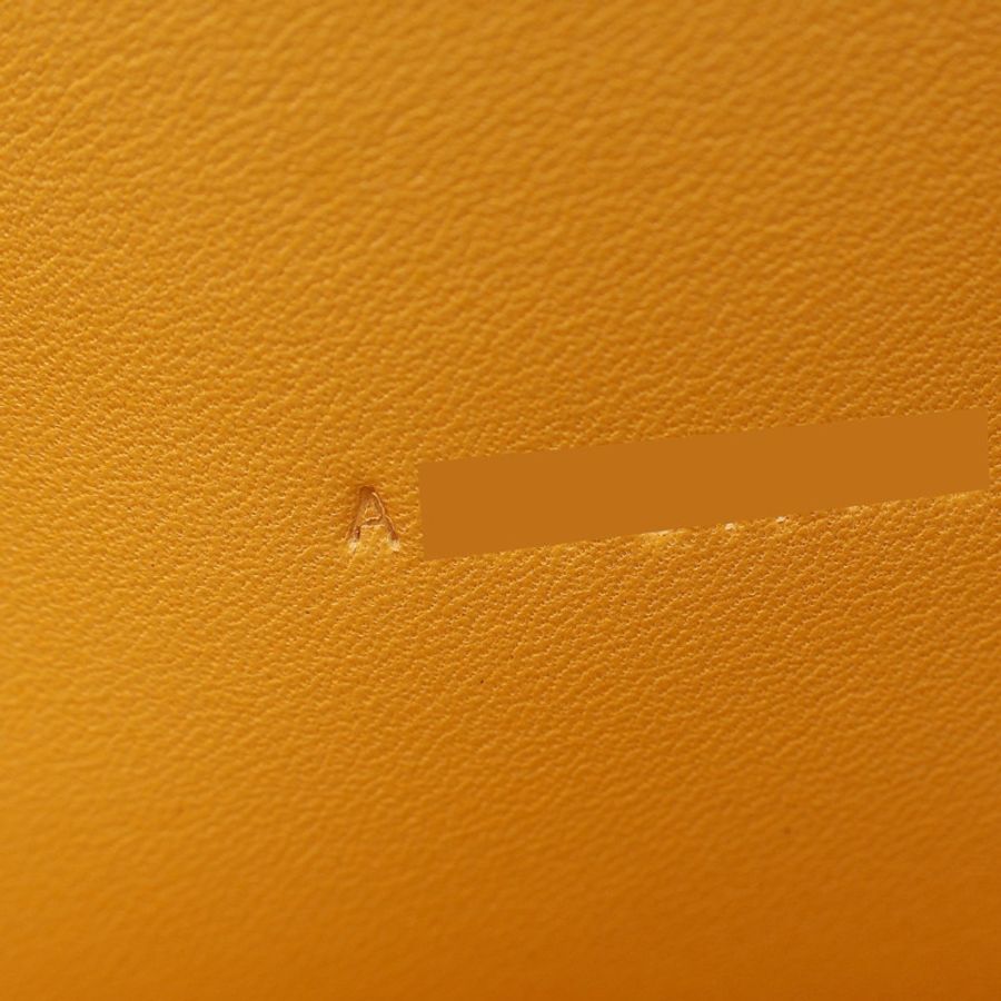 HERMES 愛馬仕 Constance 長夾 Tadelakt牛皮 稻草黃 A刻-5