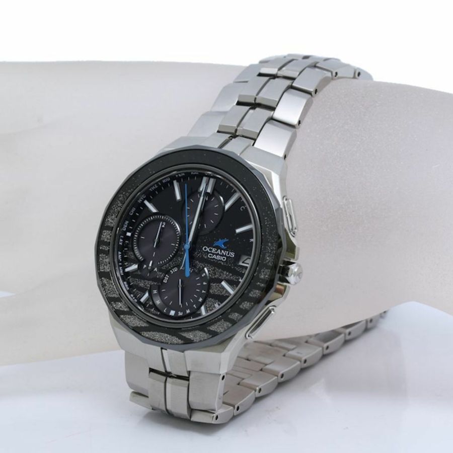 卡西歐 Oceanus Manta 蒔繪限量版(1500枚)OCW-S5000ME-1AJF 男士鈦金屬腕錶 40539-6