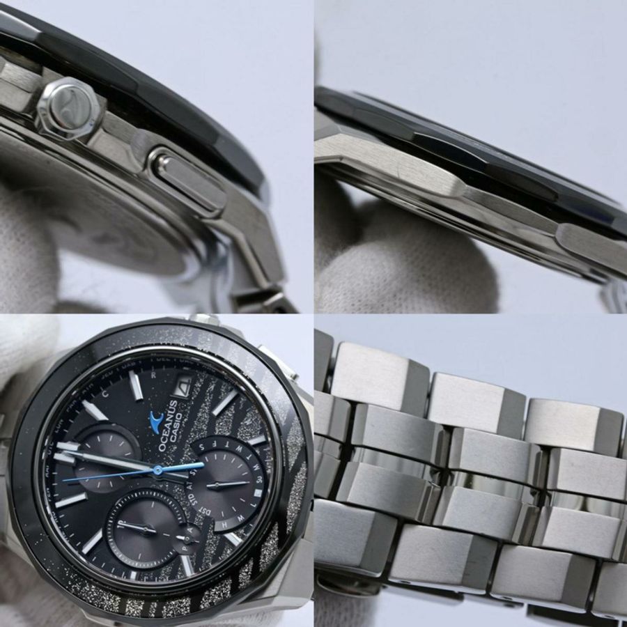 卡西歐 Oceanus Manta 蒔繪限量版(1500枚)OCW-S5000ME-1AJF 男士鈦金屬腕錶 40539-8