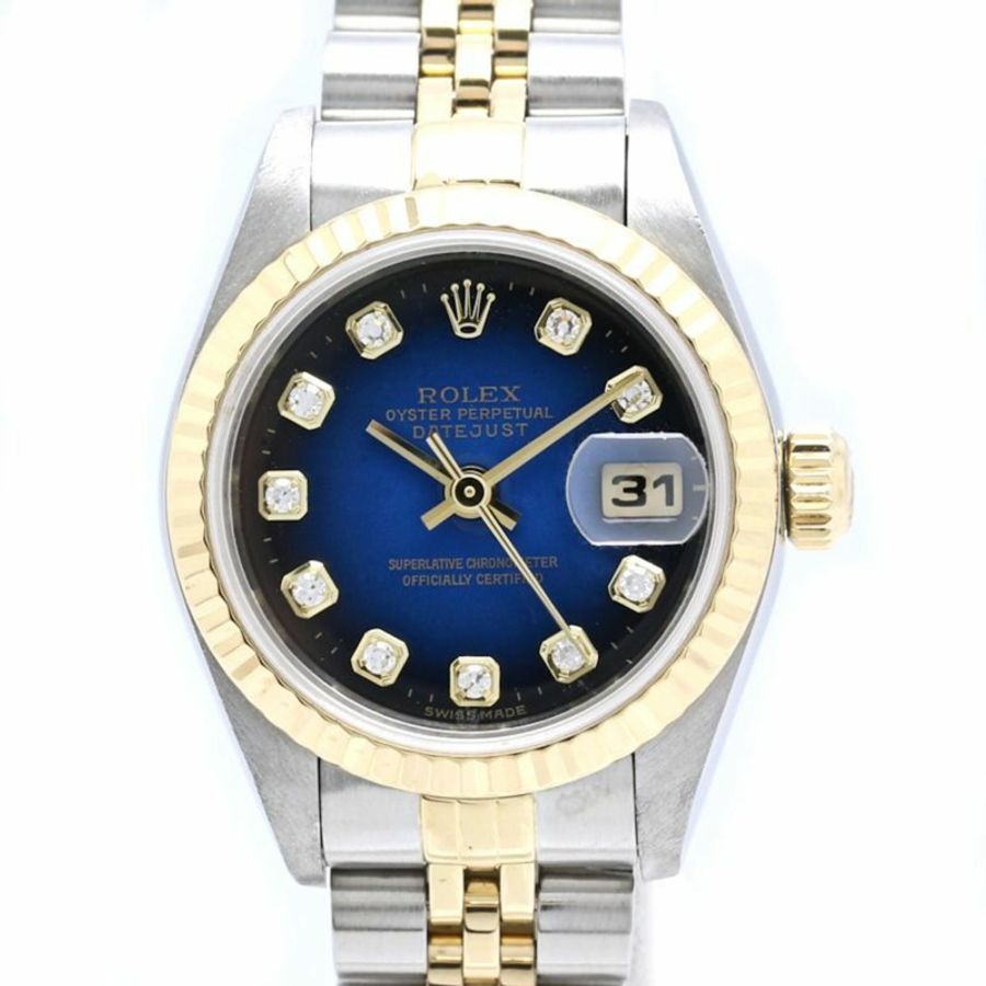Rolex Datejust 10P 鑲鑽 79173G 女士腕錶 40549-1