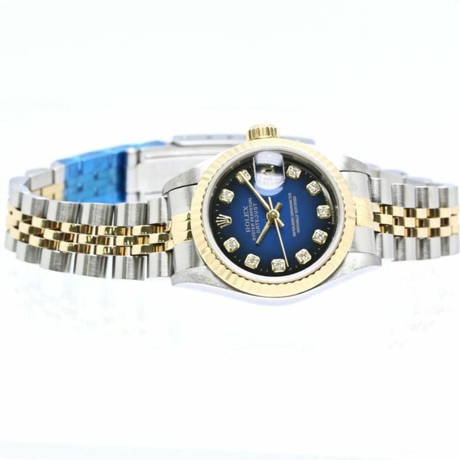 Rolex Datejust 10P 鑲鑽 79173G 女士腕錶 40549-5