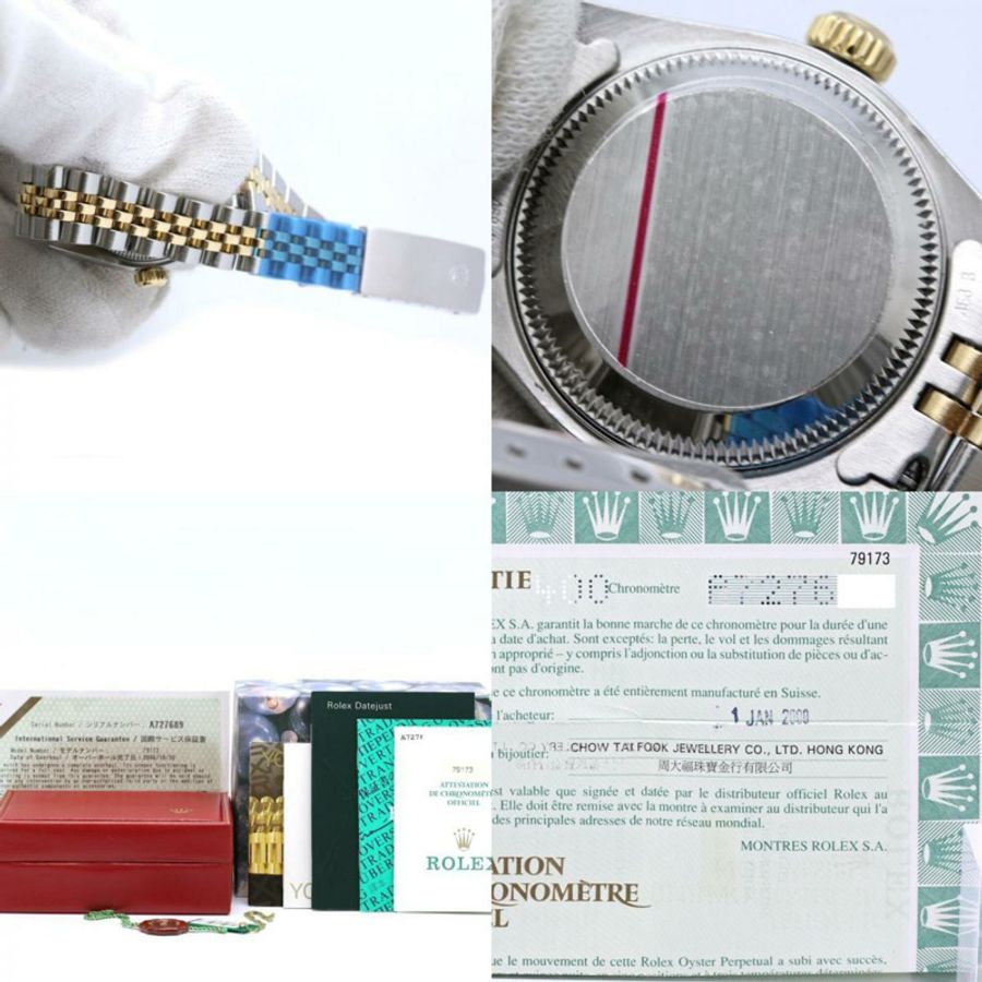 Rolex Datejust 10P 鑲鑽 79173G 女士腕錶 40549-10