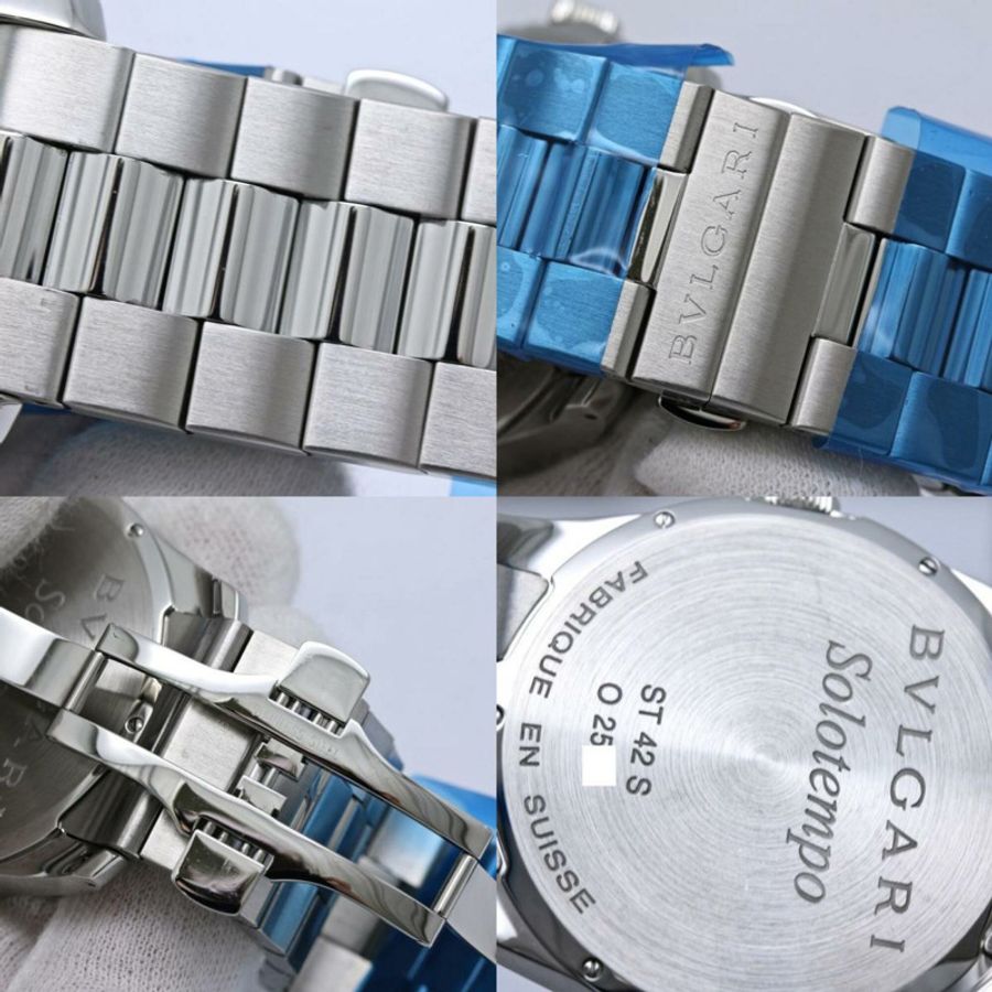 寶格麗 Solotempo ST42BSS ST42S 男士腕錶 不鏽鋼 40542-9