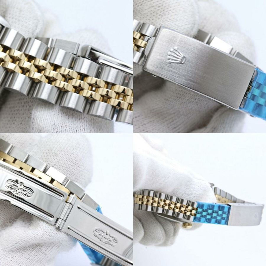 勞力士 Datejust 10P 鑲鑽千鳥格金 69173G 女士腕錶 40548-9