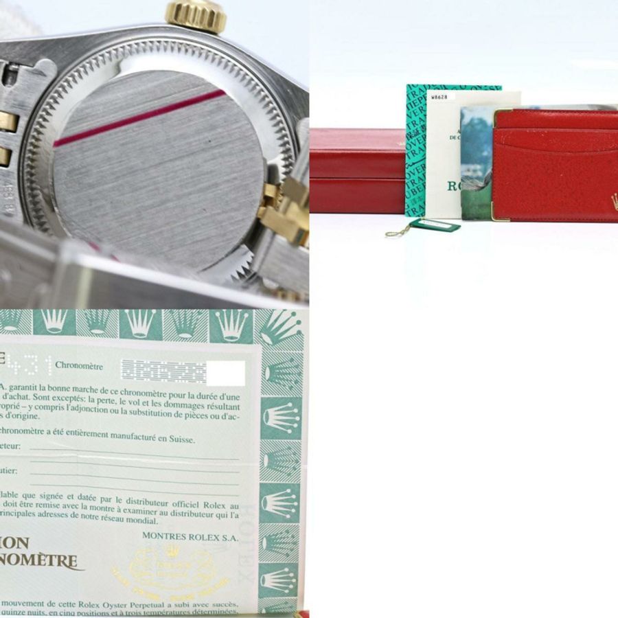 勞力士 Datejust 10P 鑲鑽千鳥格金 69173G 女士腕錶 40548-10