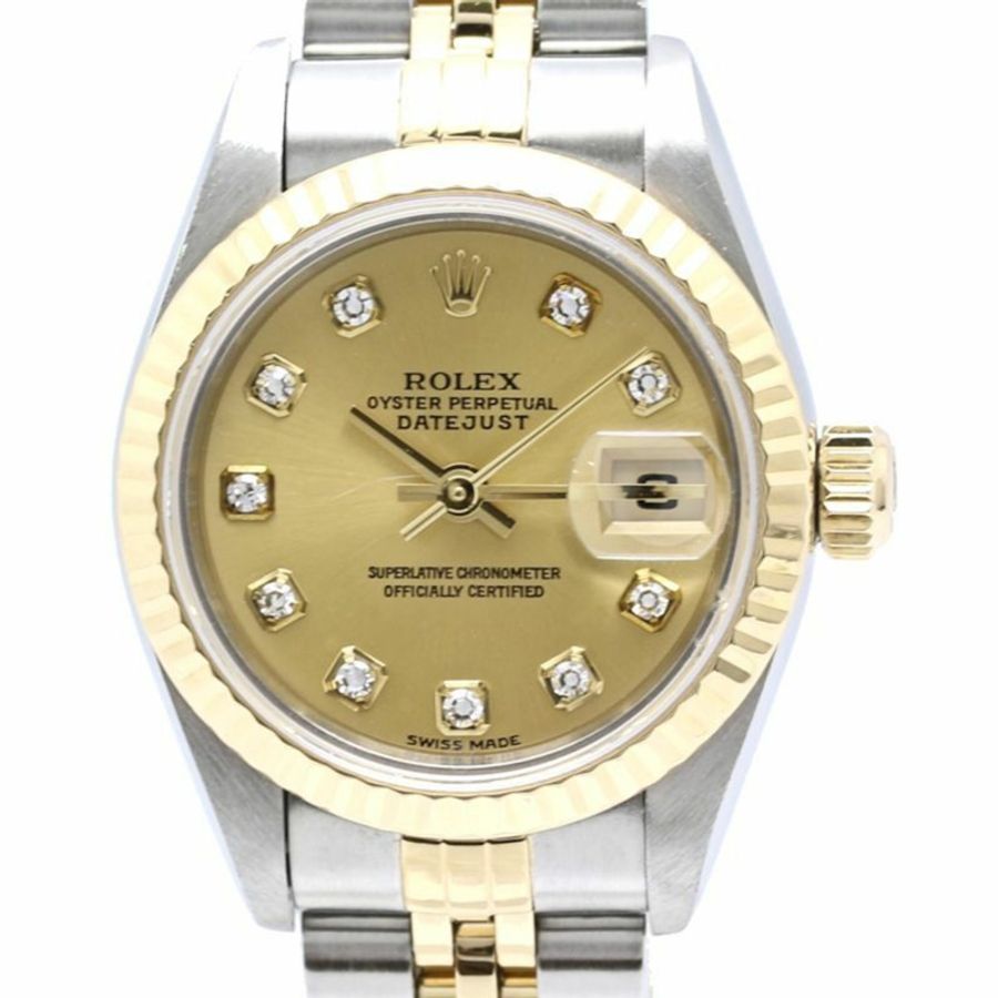 勞力士 Datejust 10P 鑲鑽 79173G 女士腕錶 40547-1