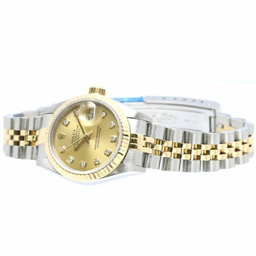 勞力士 Datejust 10P 鑲鑽 79173G 女士腕錶 40547-2