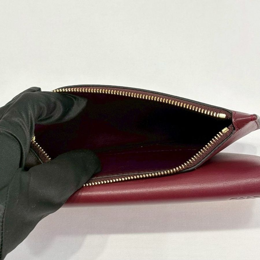 LOEWE Gate Continental紅黃翻蓋長夾-4