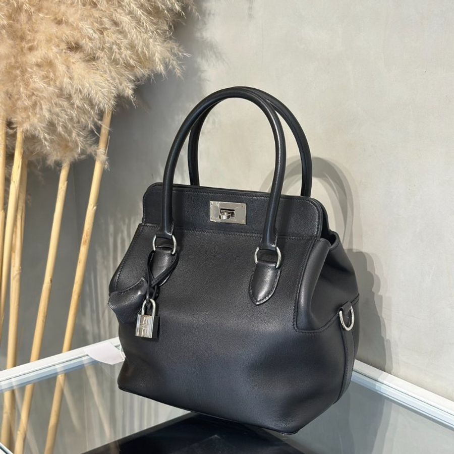 HERMES Toolbox牛奶盒子 20 - Noir 89 黑銀 🄺-3