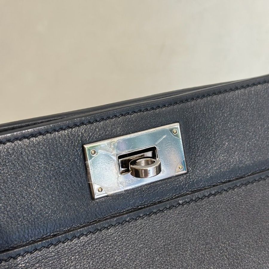 HERMES Toolbox牛奶盒子 20 - Noir 89 黑銀 🄺-6