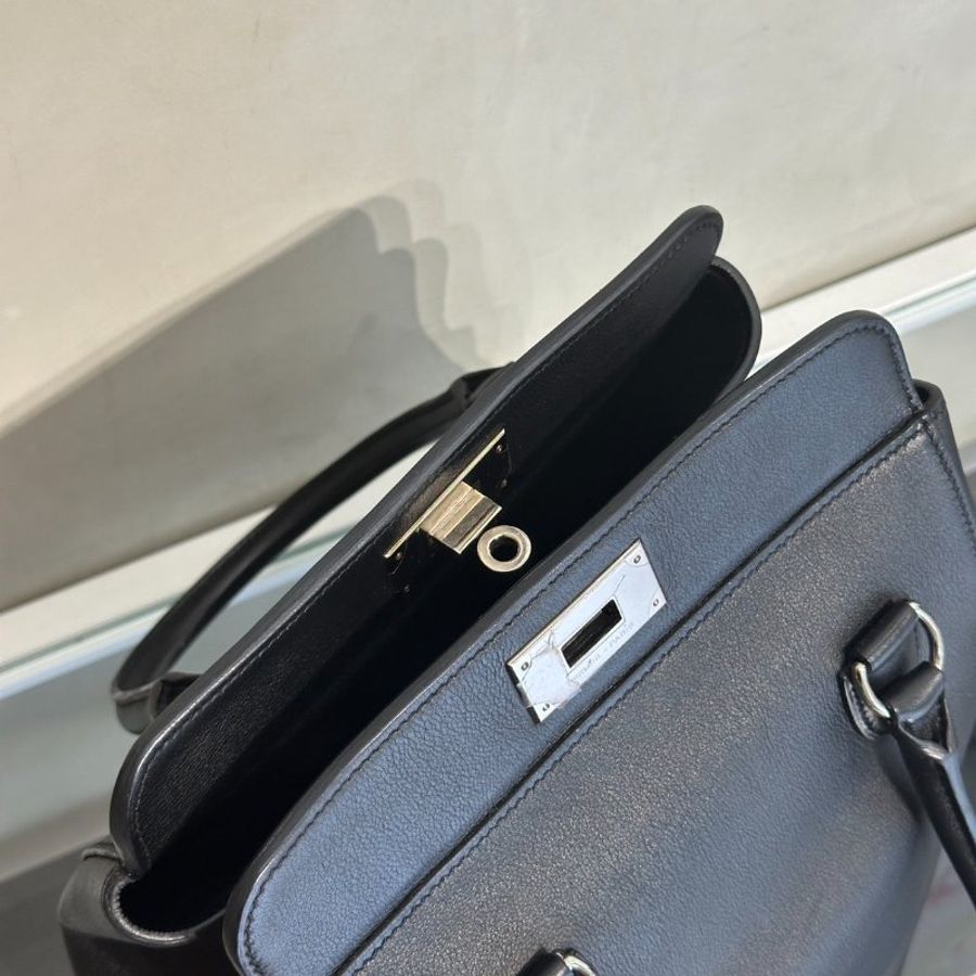 HERMES Toolbox牛奶盒子 20 - Noir 89 黑銀 🄺-8
