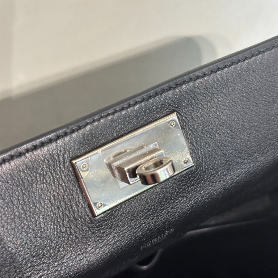 HERMES Toolbox牛奶盒子 20 - Noir 89 黑銀 🄺-9