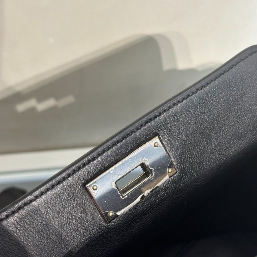 HERMES Toolbox牛奶盒子 20 - Noir 89 黑銀 🄺-10