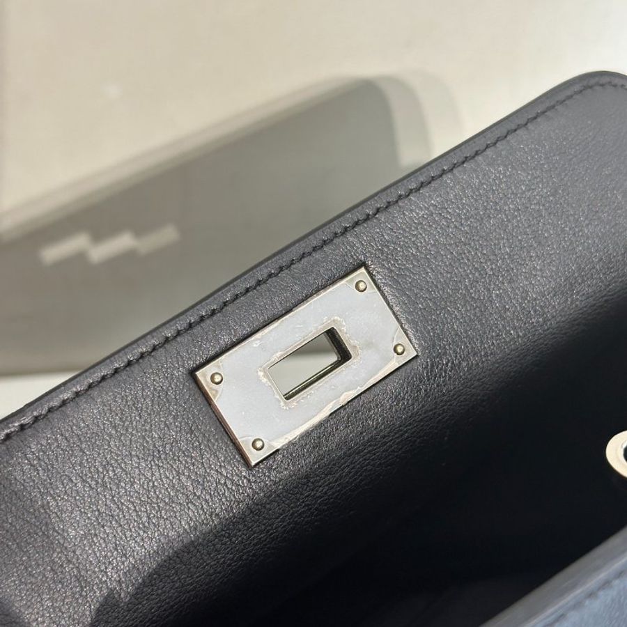 HERMES Toolbox牛奶盒子 20 - Noir 89 黑銀 🄺-11