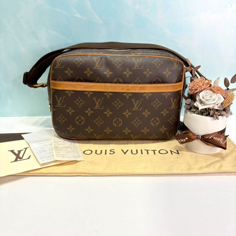 LV Reporter PM老花雙層記者包-0