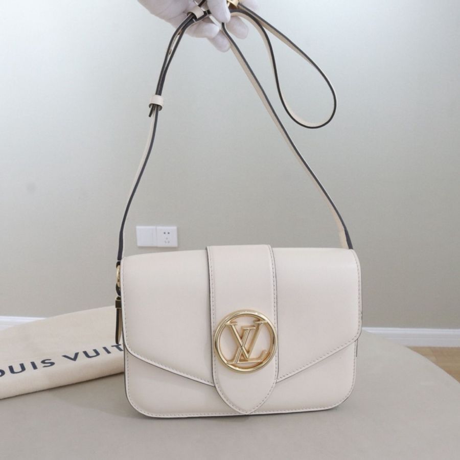 Louis Vuitton 路易威登 Pont 9 斜挎包,奶油白,尺寸23*15*8,配件防塵袋-0