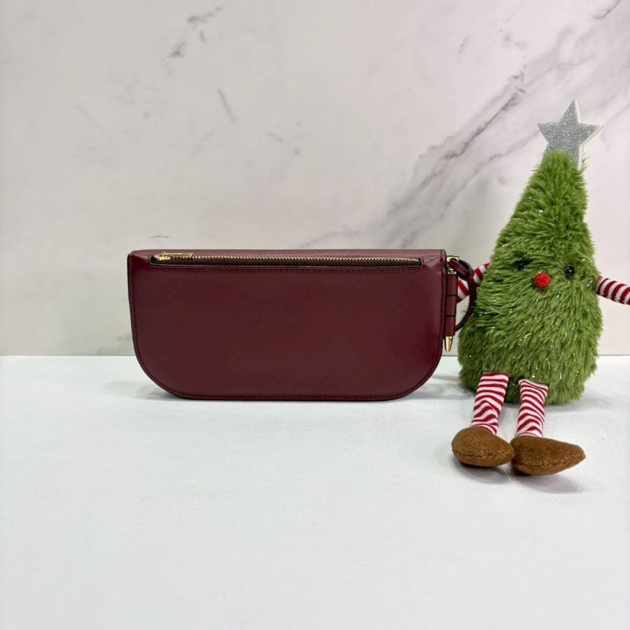 LOEWE Gate Continental黃紅翻蓋長夾-1