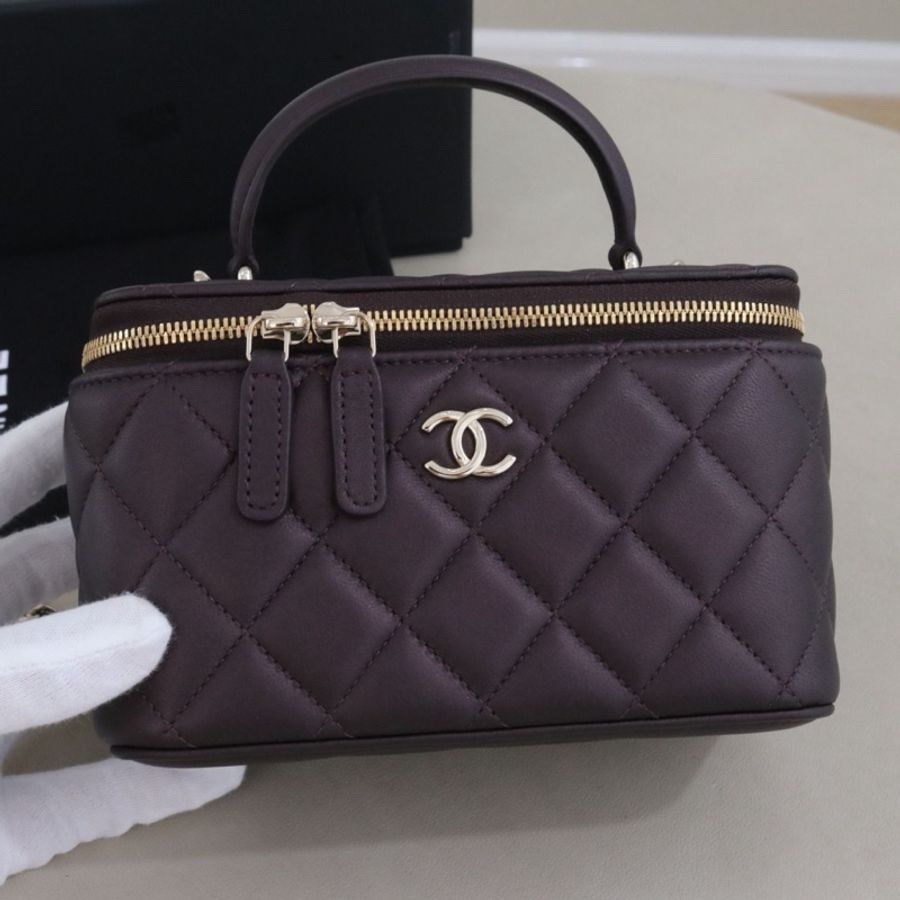 999新CHANEL香奈兒手柄版長盒子挎包,芯片款 尺寸16*9.5*8,配件防塵袋。-2