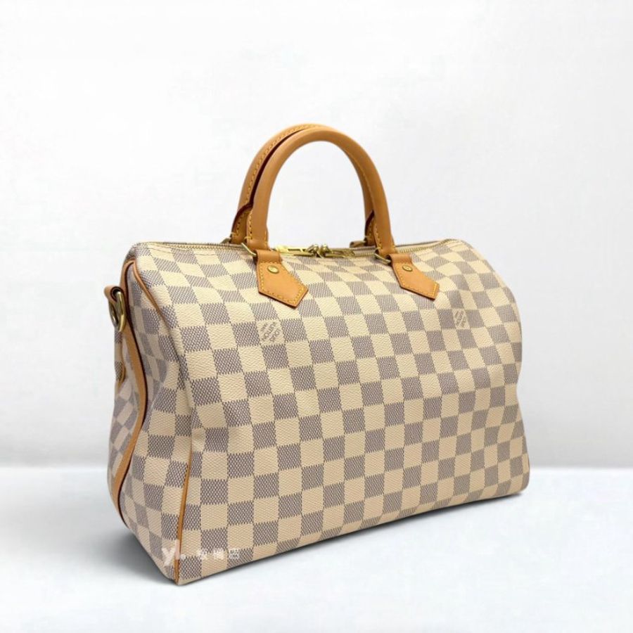 S3597-LV 白棋盤格Speedy30 背帶款N40592-2