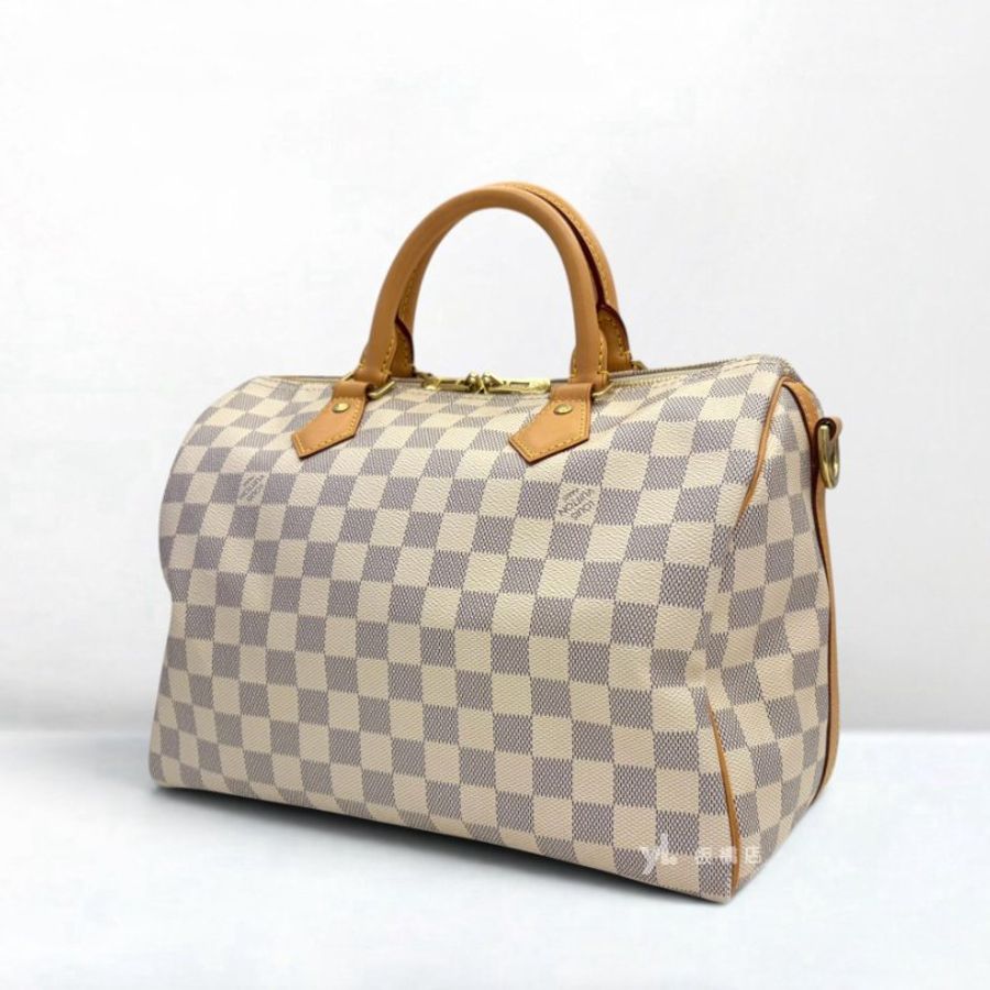 S3597-LV 白棋盤格Speedy30 背帶款N40592-3