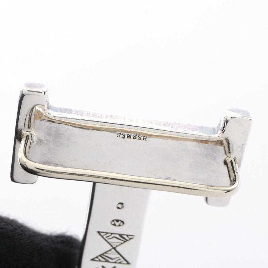 愛馬仕途銳H型皮帶扣SV925,二手,男女通用-5