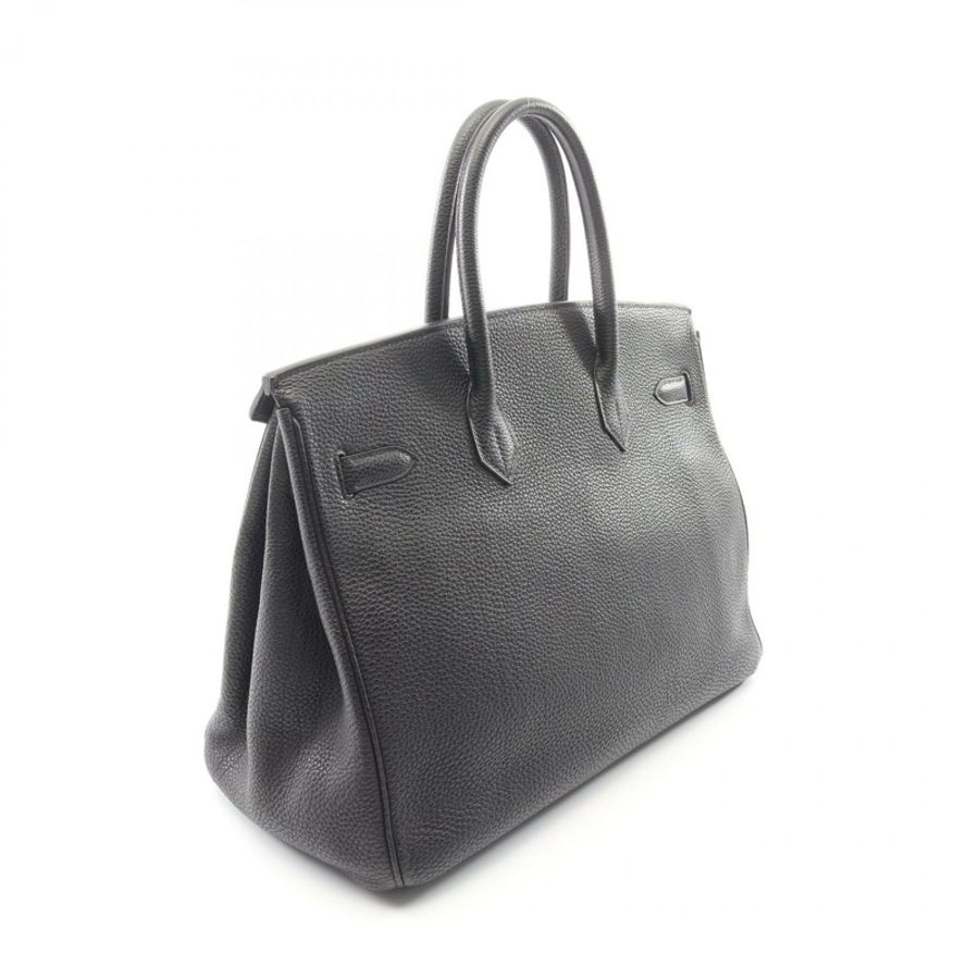 愛馬仕 Birkin 35 手提包,Togo 皮革,黑色,二手,女士,帶五金配件-1