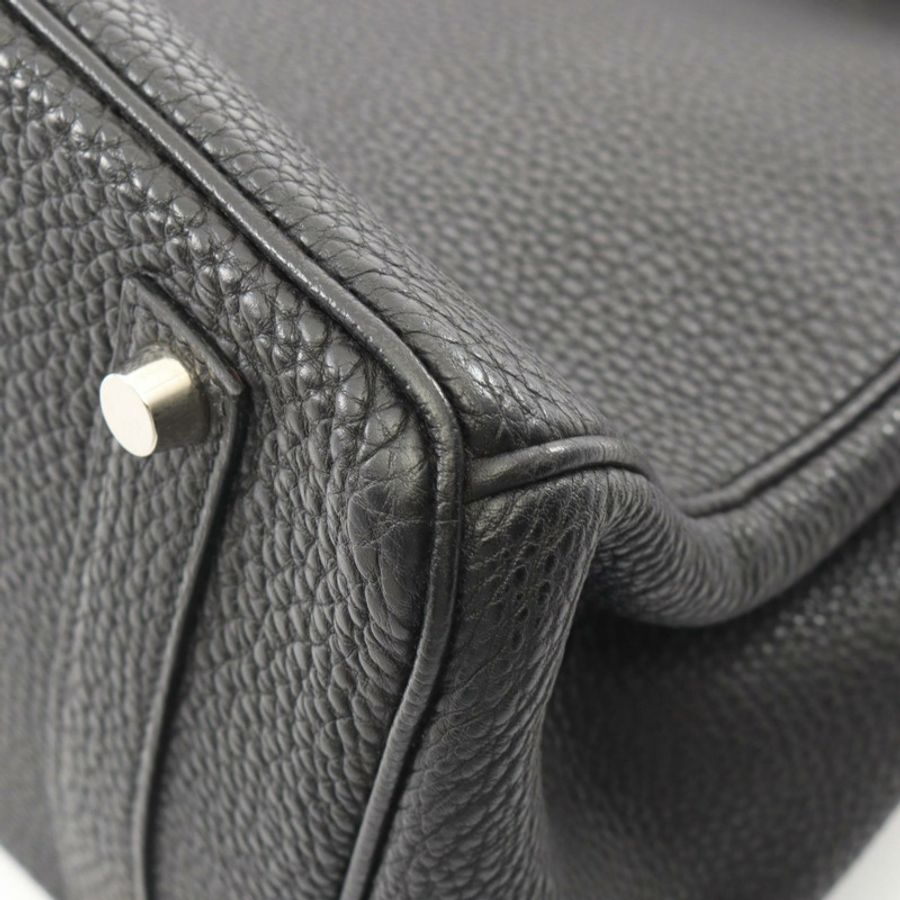 愛馬仕 Birkin 35 手提包,Togo 皮革,黑色,二手,女士,帶五金配件-6
