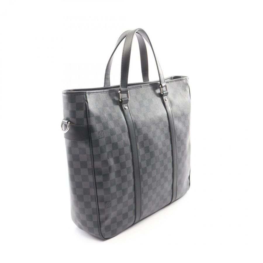 LOUIS VUITTON Tadao 單肩斜背手提包 N51192 Damier 石墨帆布 LV-1