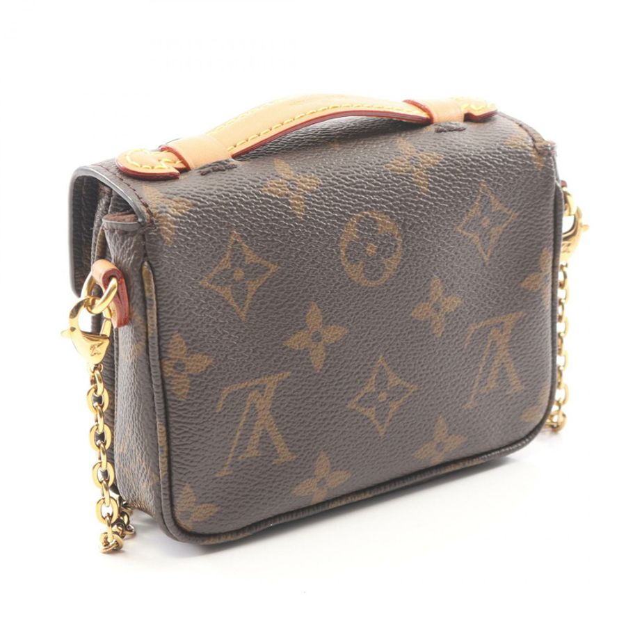路易威登 Micro Metis 鏈條斜背包 M81267 Monogram 帆布 二手 LV-1