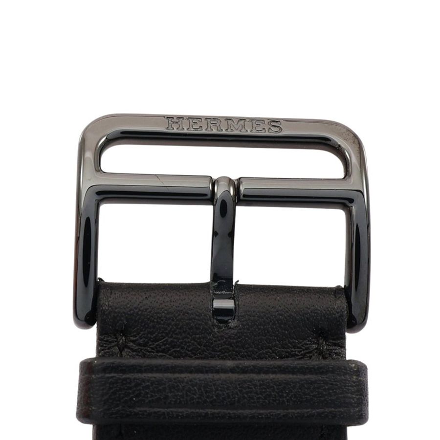 HERMES 愛馬仕 Apple Watch 錶帶 黑/棕色 Swift牛皮 Y刻-4