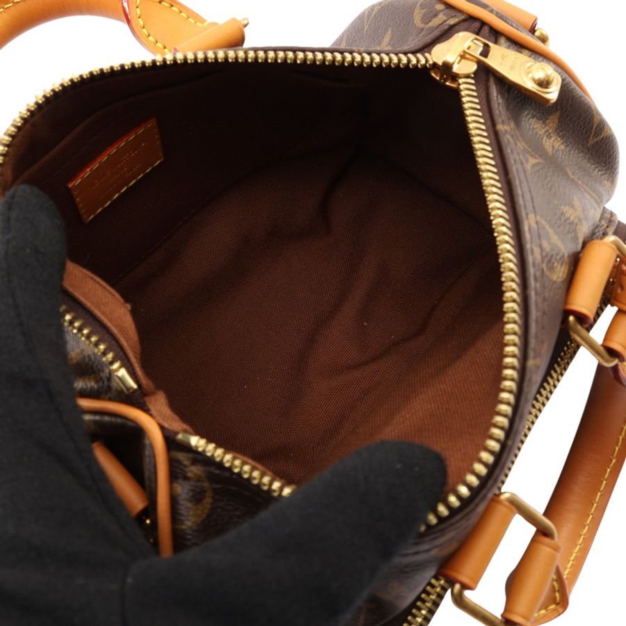 LOUIS VUITTON LV 路易威登 Keepall 25 Cargo 兩用包 棕色 原花帆布 有印字 M14981-2