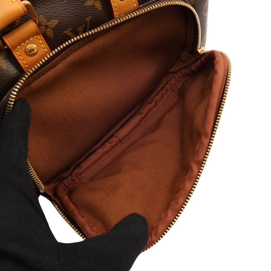 LOUIS VUITTON LV 路易威登 Keepall 25 Cargo 兩用包 棕色 原花帆布 有印字 M14981-3