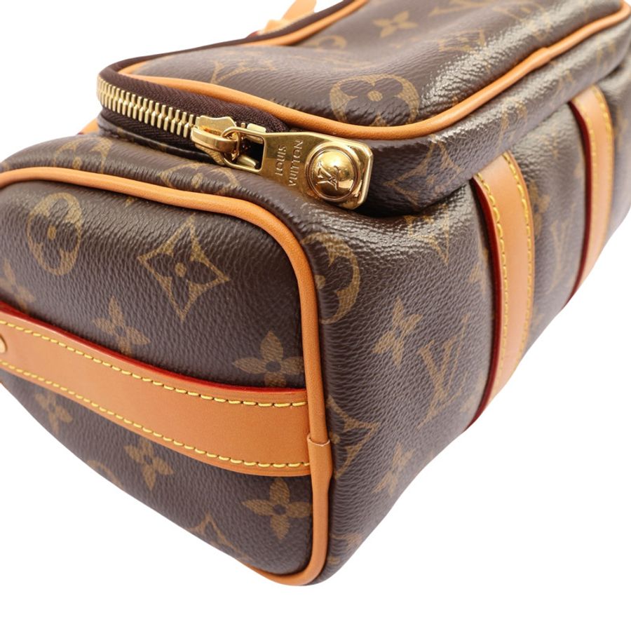 LOUIS VUITTON LV 路易威登 Keepall 25 Cargo 兩用包 棕色 原花帆布 有印字 M14981-7