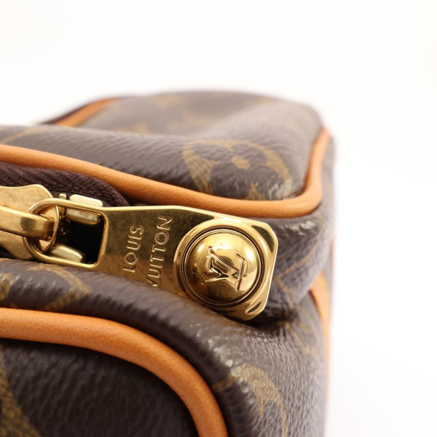 LOUIS VUITTON LV 路易威登 Keepall 25 Cargo 兩用包 棕色 原花帆布 有印字 M14981-9