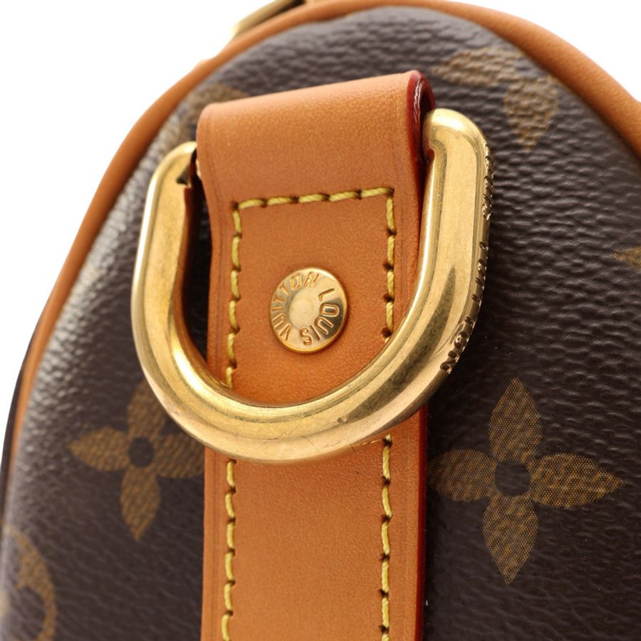 LOUIS VUITTON LV 路易威登 Keepall 25 Cargo 兩用包 棕色 原花帆布 有印字 M14981-10