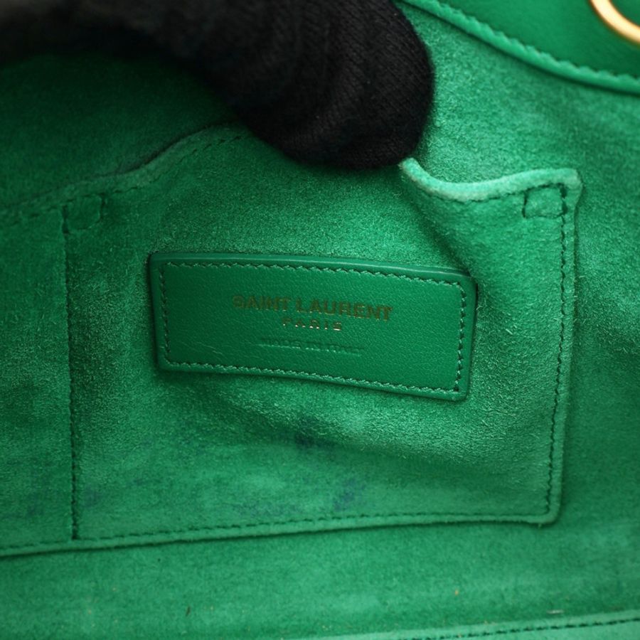 SAINT LAURENT YSL 聖羅蘭 Sac De Jour Nano 兩用包 綠色牛皮 340778-3
