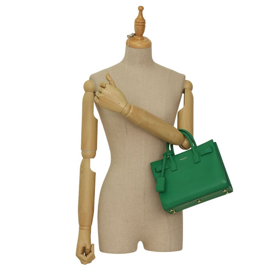 SAINT LAURENT YSL 聖羅蘭 Sac De Jour Nano 兩用包 綠色牛皮 340778-8