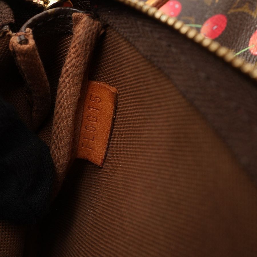 LOUIS VUITTON LV 路易威登 Cerises Bucket PM 村上隆 櫻桃水桶包 肩背包 原花帆布 M95012-5