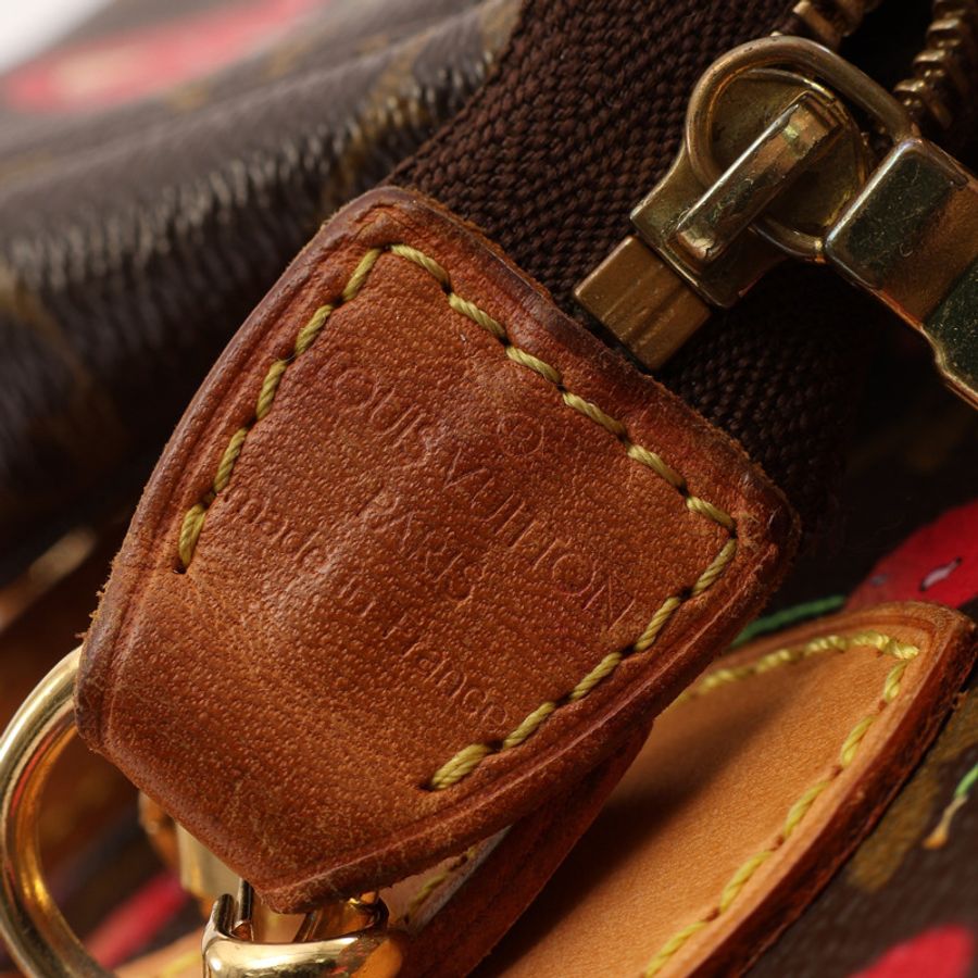 LOUIS VUITTON LV 路易威登 Cerises Bucket PM 村上隆 櫻桃水桶包 肩背包 原花帆布 M95012-6