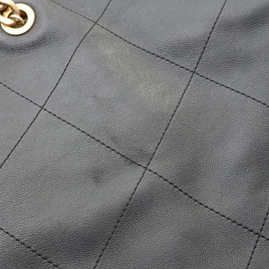 CHANEL 香奈兒 Maxi Shopping 托特 兩用包 黑色 牛皮 金釦 AS3128-10