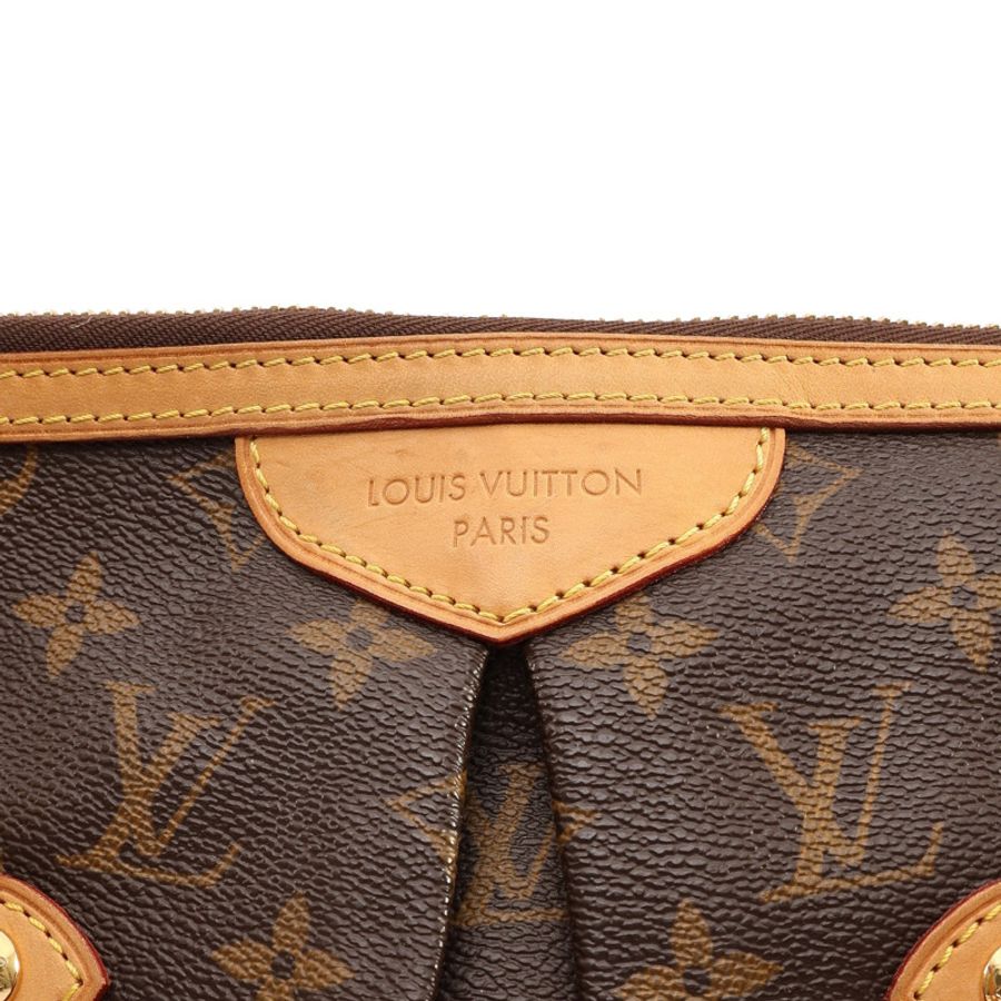 LOUIS VUITTON LV 路易威登 Palermo GM 兩用包 棕色 原花帆布 M40146-5