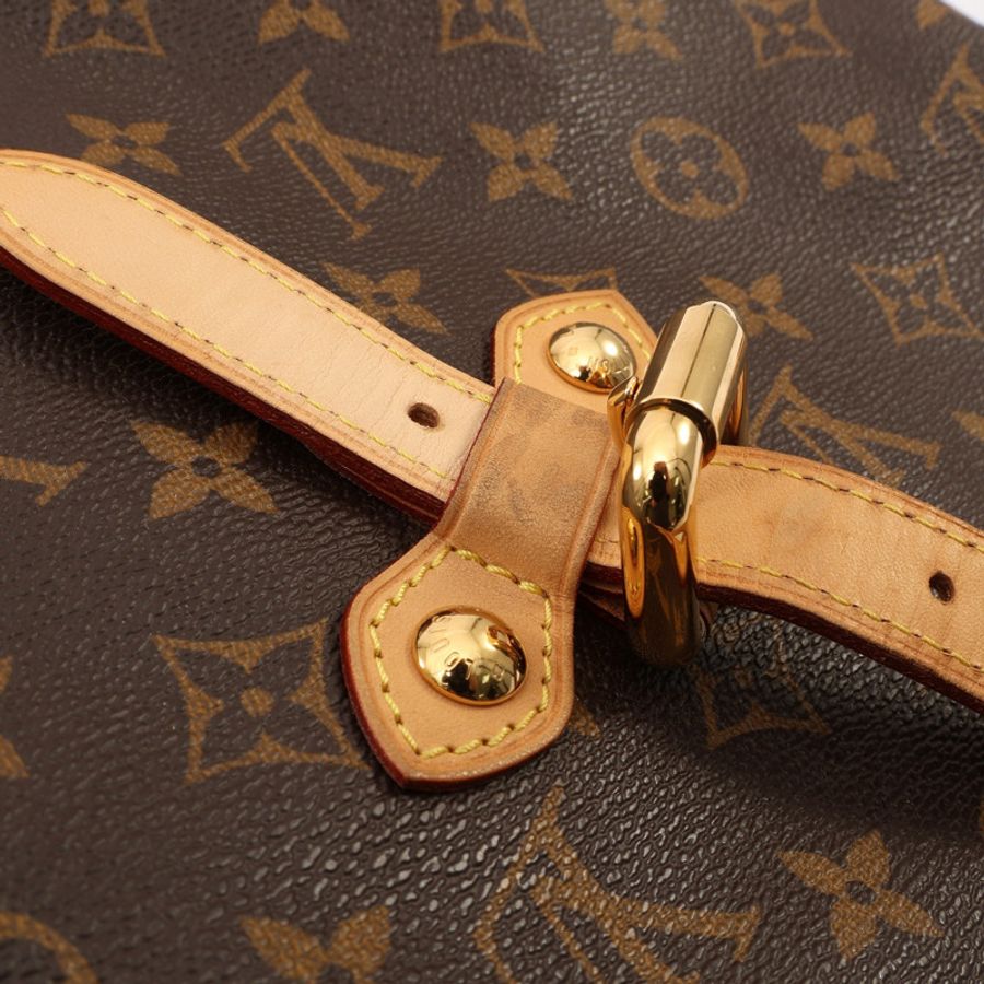 LOUIS VUITTON LV 路易威登 Palermo GM 兩用包 棕色 原花帆布 M40146-14