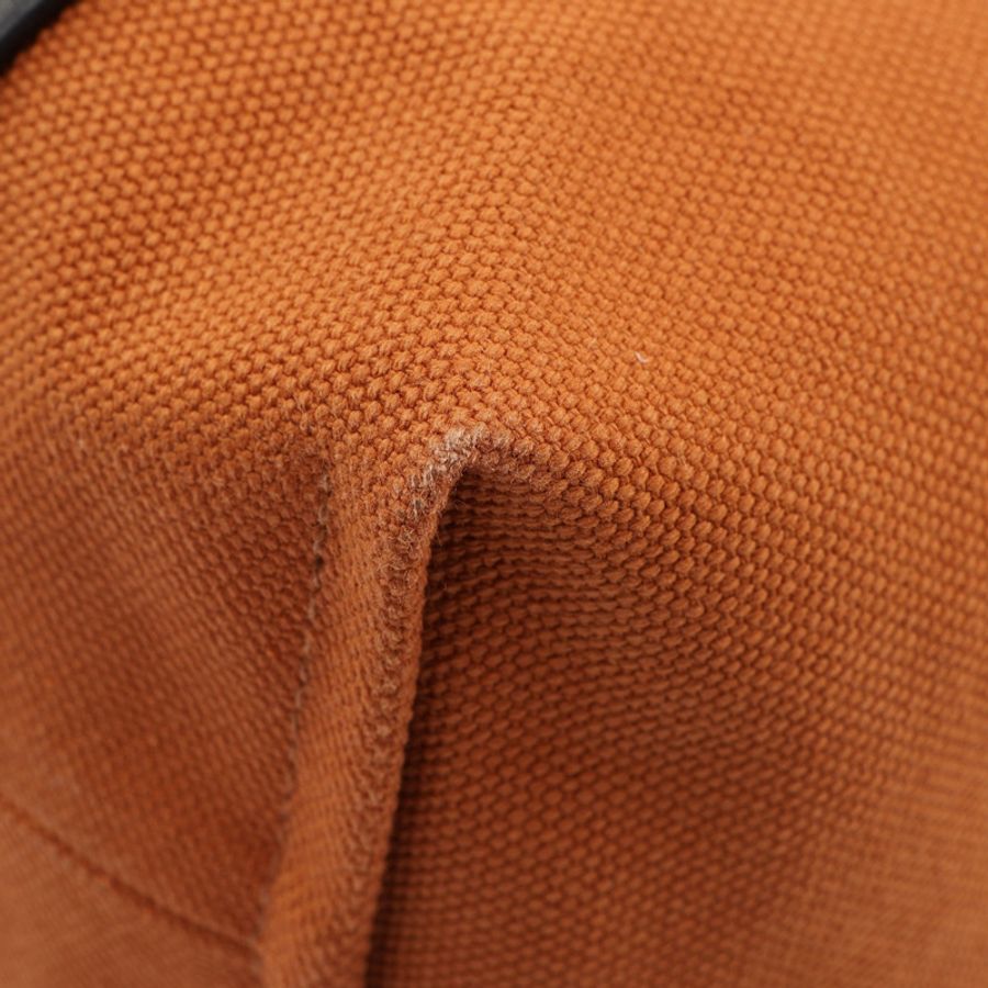 HERMES 愛馬仕 Etriviere Pocket 27 托特包 金棕色帆布 黑色 Swift牛皮 B刻 H082769CK-9