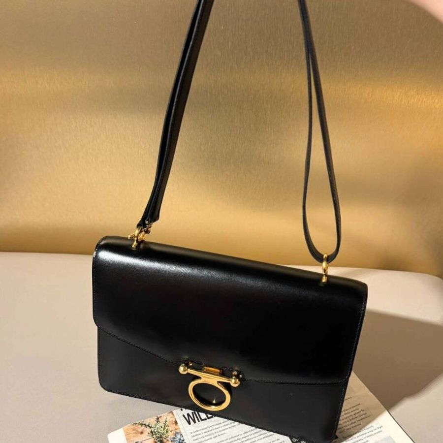 Hermes Sequana 黑金 Box皮 23.5*16cm 98新配件塵袋-2