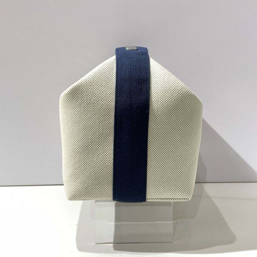 HERMES愛馬仕 帆布刺繡飯盒包大號洗漱包-1