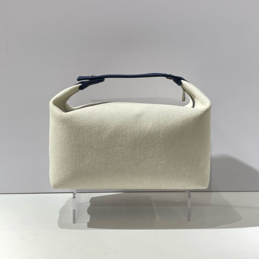 HERMES愛馬仕 帆布刺繡飯盒包大號洗漱包-2